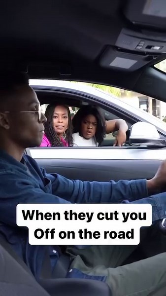 1.6M views · 13K reactions | When they cut you off! @vinketa_ @awesomee.eli @iamdsprings #explorepage #roadrage #funnyvideos #daphniquesprings | Daphnique Springs | Facebook