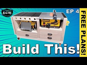 HOW TO BUILD a Multi Purpose Woodworking Table Saw and Planer Cart & Workbench | Ep 4