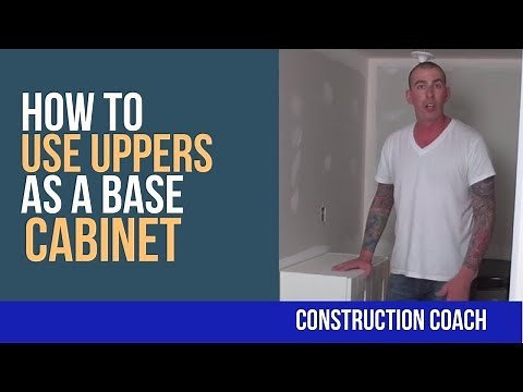 How to use uppers as a base cabinet - DIY