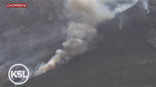 Video: CHOPPER 5: Beulah Fire burns through Uinta-Wasatch-Cache National Forest - KSLTV.com