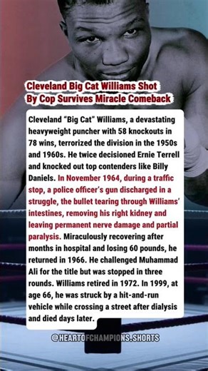 Cleveland Big Cat Williams Shot By Cop Survives Miracle Comeback