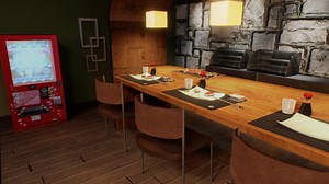 Sushibar Scene Baked - Download Free 3D model by Pedro Lima (@Panza)