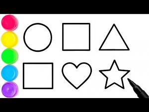 Let’s Draw Fun Shapes! 🎨✨ | Easy Shapes Drawing for Kids | Step by Step