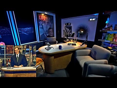 DAVID LETTERMAN Late Show REAL Set.. In Someone's HOME?!