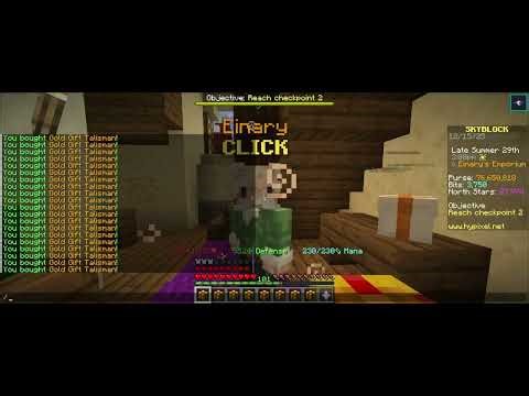 50 Gold Gift Talismans Timelapse - Hypixel Skyblock