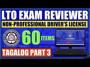NEW LTO EXAM REVIEWER PART 3 (TAGALOG) | NON-PROFESSIONAL DL | LTMS PORTAL EXAM