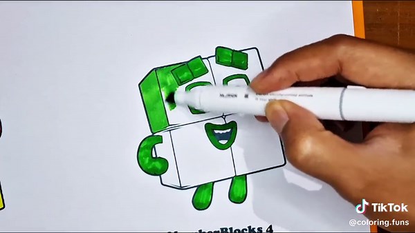 Coloring Numberblocks 3 and 4 - Vibrant Art Fun!