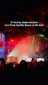 Doesn’t get much better than Ol’ Red at Ole Red from @blakeshelton himself 🤠🐾 Let us know who y’all want to see more of from year 6️⃣ of @Spotify House! 👀👇 | Ole Red Nashville