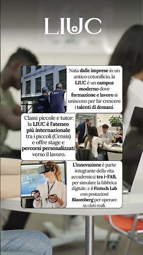 LIUC, il laboratorio d’impresa che forma competenze per il futuro