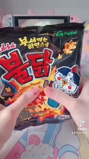RAMEN SNACK BULDAK | KAWAII AESTHETIC | HILDAXKEIKO #shorts