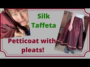 Silk Taffeta Petticoat with Pleats!