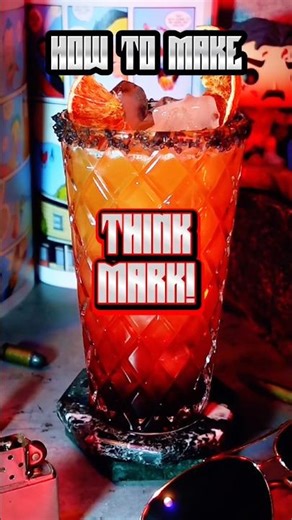 Think Mark! (A cocktail inspired by Invincible) #shorts #cocktailrecipes #invincible #viltrumites