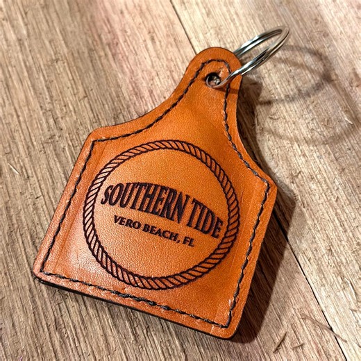 Custom Boat Name With Nautical Rope Floating Leather Keychain | Personalized Leather Keychain for Boaters. Laser Engraved With Your Text. - Etsy