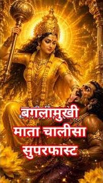 सम्पूर्ण बगलामुखी माता चालीसा सुपरफास्ट ✨🙏 | Baglamukhi Chalisa with Lyrics | Maa Baglamukhi Chalisa