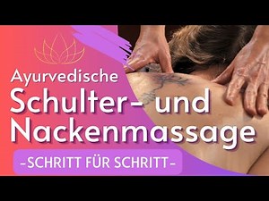 Rückenmassage für Schultern und Nacken (ayurvedisch)