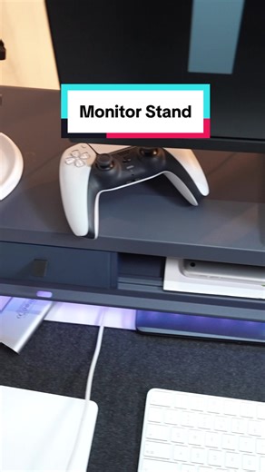 Level up your gaming setup with customizable RGB lights and eight USB ports built into this sturdy Vaydeer metal monitor stand.#TiktokShopSpringGlowUp #RefreshedLook #Vaydeer #techgadgets #wfh
