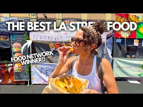 The Best Los Angeles Street Food Market! 🌴 8 UNIQUE LA Street Foods at Smorgasburg LA Food Tour 🦞