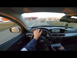 Driving BMW E90 318d POV Open Road Drive