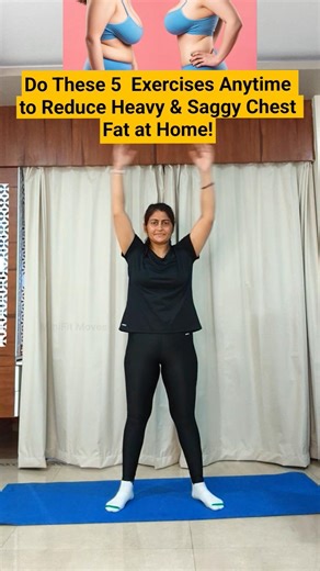 5 Exercises to Tone Upper Body & Reduce Chest Fat at Home | No Equipment