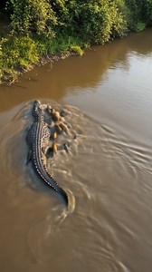 3.2M views · 11K reactions | Happy Crocodile Swimming with Wild Boar #wildlife #animals #wildanimals #documentary | Chhoy KimHouy | Facebook