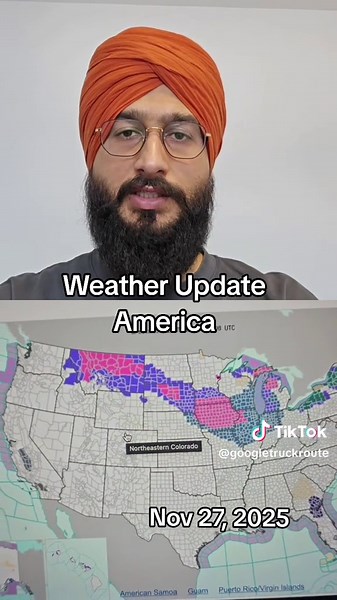#googletruckroute #america #usa #snowfall #fyp