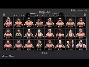 WWE 2K19 COMPLETE ROSTER INCLUDING LEGENDS AND DLC COSTS