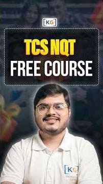 TCS NQT Free Course Live #tcsnqt2026