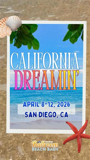 🔔The wait is OVER!! Finally revealing our Beach Bash 2026 THEME...🥁🥁🥁 ✨We are California Dreamin'!✨ The Beach Bashers can't WAIT to take you on a tour of our home State! From the San Francisco hills to Hollywood Boulevard to sandy San Diego, we are going to dream and dance the week away! WEDNESDAY DAY: Flash Back CALI BASH! 💄✨🌊🎬📽️🌟𝜗𝜚🫧💋 Throwing it back for Latin Day to the days of teased hair and surfboards! Let's go retro Cali on the beach like the Hollywood starlets of the day or 