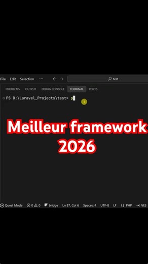Le meilleur framework pour vous ? 2026 #laravel #php #framework #backend #fullstack