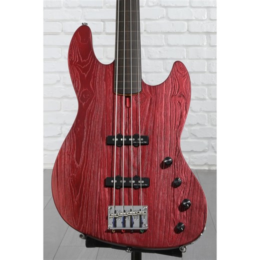 Sire Marcus Miller V6 4-string FL Electric Bass Guitar - Candy Apple Red