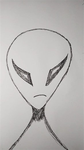 alien drawing #shorts #drawing #alien