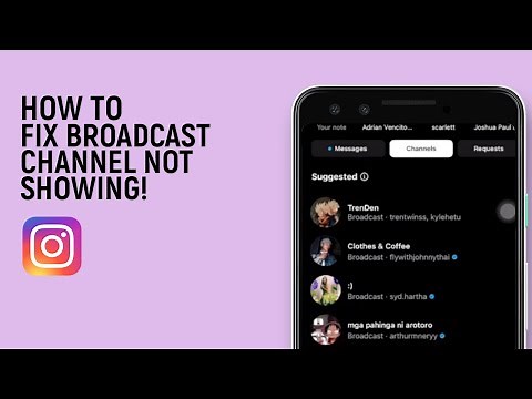 How To Fix Broadcast Channel Not Showing On Instagram [easy]