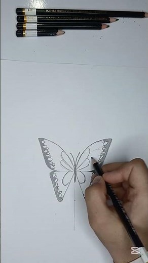 ​How to Draw a Butterfly Step by Step 🦋 | Pencil Drawing #drawingtutorial #easy #butterfly