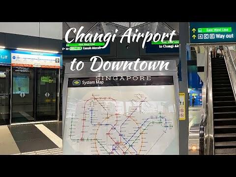 SINGAPORE - 4K HD MRT Station from Changi Airport to Chinatown