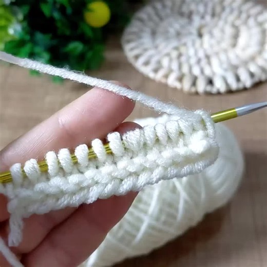 Raised Texture Knitting Pattern Tutorial
