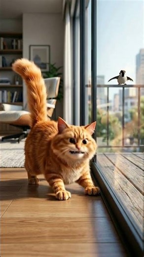 Cat vs Glass: The Ultimate Bird Standoff