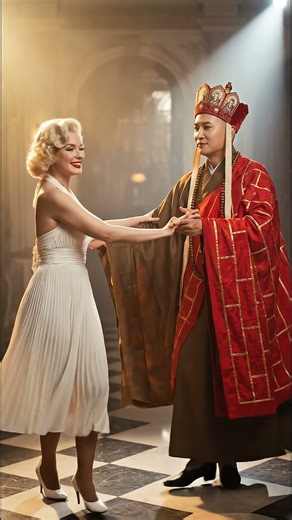 Monk Tang & Marilyn Monroe Dance Crossover! 💃 Classic Hollywood Meets Journey to the West #Shorts