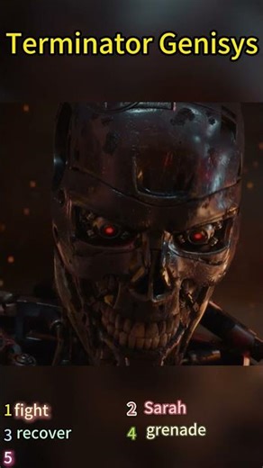 Terminator Genisys: T-1000 Stabs T-800, Revives Young T-800 & Headshot by Barrett