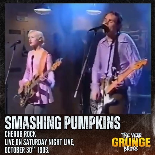 322K views · 9.2K reactions | SMASHING PUMPKINS - Cherub Rock - ON THIS DAY, October 30th, 1993, Live on Saturday Night Live. | The YEAR Grunge BROKE | Facebook