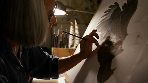 Master wildlife artist Hiroko Cannon brings the intricacy of each feather to life