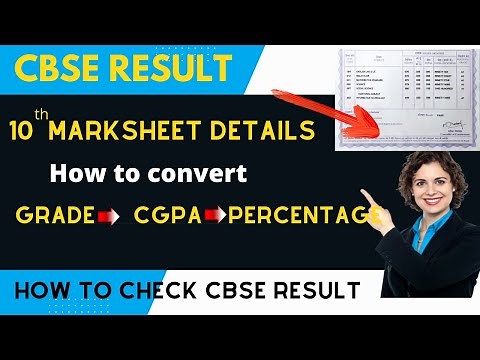 CBSEresultHow to check result/cbse 10th marksheet /how to calculate CGPA from percentage/Grade /cbse