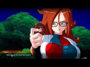 【ドラゴンボールファイターズ】 人造人間21号 食べる複製孫悟空【カットシーン】
