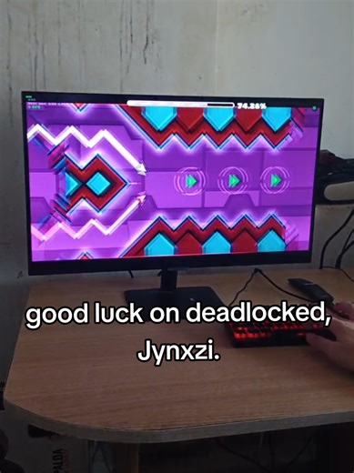 good luck on deadlocked. @Jynxzi #fyp #jynxzi #deadlocked #geometrydash