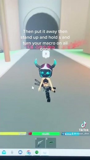 How to backwards macro in dhm/dh roblox