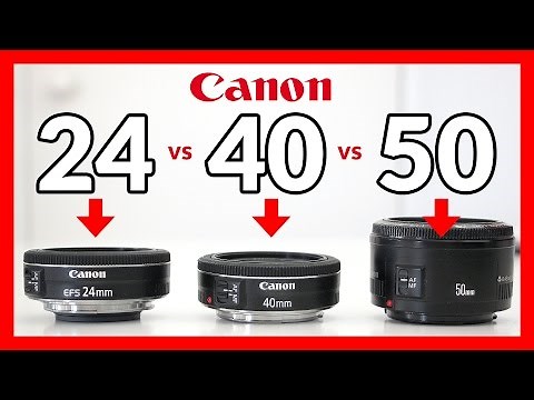 Canon 24mm STM Pancake vs 40mm STM Pancake vs 50mm 1.8
