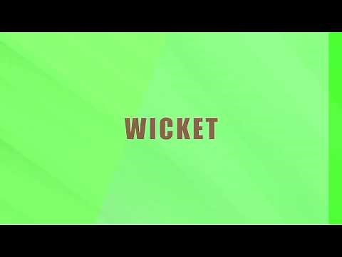 WICKET ANIMATION GREEN SCREEN
