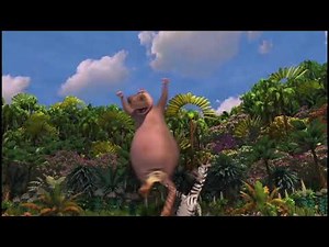 Madagascar 1 - Gloria the Hippo JUICY BELLY JIGGLE FALLING