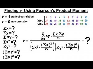 Statistics: Ch 3 Bivariate Data (13 of 25) Finding r=? Using Pearson's Product Moment