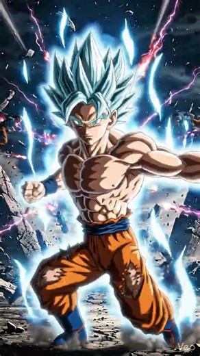 Goku’s Battlefield Surge | Blue Aura Flash + Fight Rush #shorts #goku #ultrainstinct