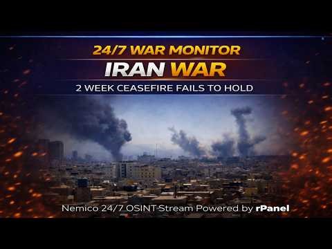 Iran War Monitor | 24/7 OSINT & Global Events Monitor